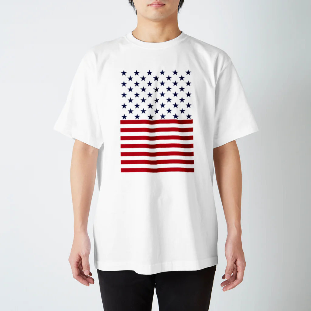 AURA_HYSTERICAのStar-Spangled Banner Regular Fit T-Shirt