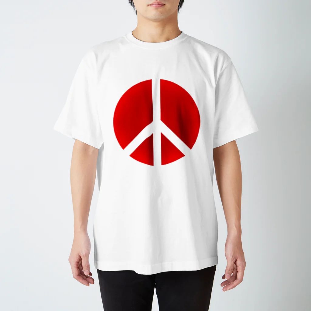 AURA_HYSTERICAのPeace_Symbol Regular Fit T-Shirt