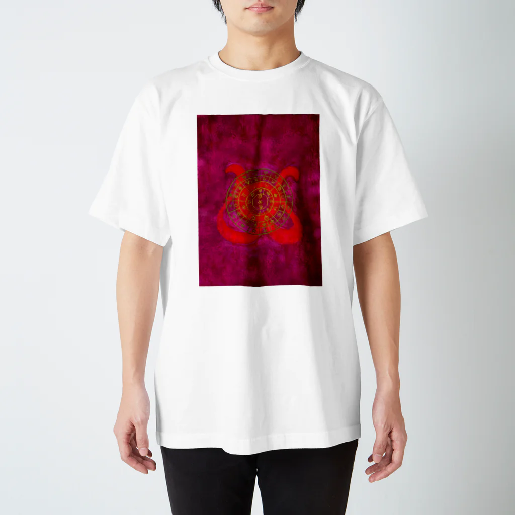 WAMI ARTのフトマニ赤金 スタンダードTシャツ