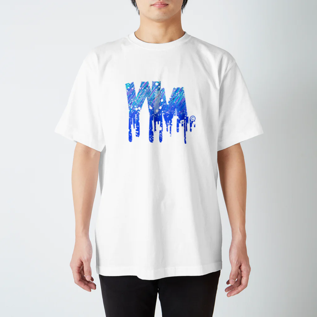 angel22のWM©︎（ロゴBlue Regular Fit T-Shirt