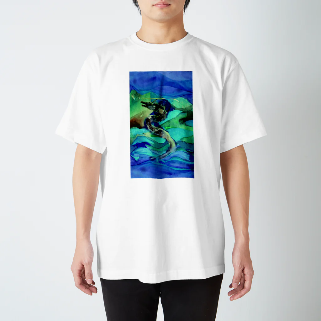 WAMI ARTの海千年(うみちとせ) Regular Fit T-Shirt