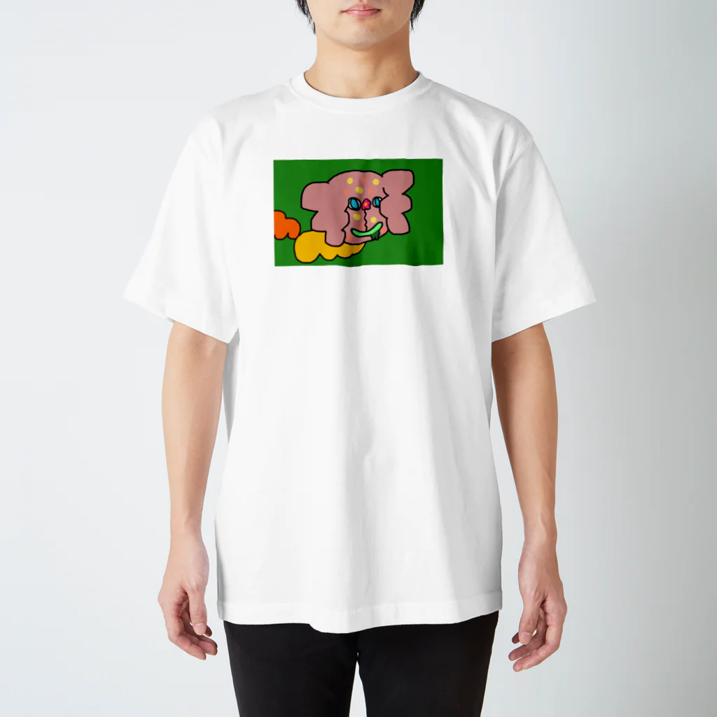 うさぎまみれのセレブ犬 スタンダードTシャツ