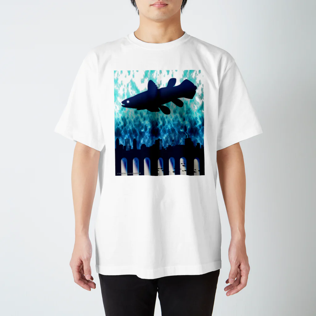 Phantom Plants shopのclaudite consciousness(シーラカンス) Regular Fit T-Shirt