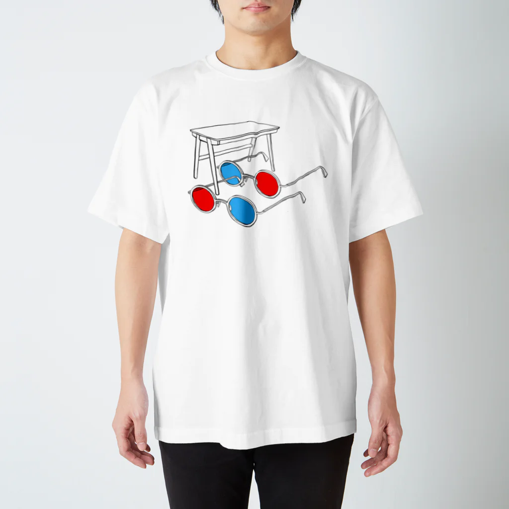 WAYA JARLの3D GLASSES スタンダードTシャツ