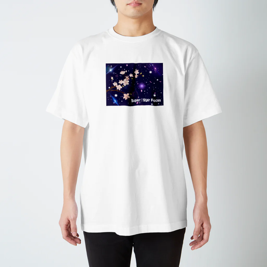 日本の妖怪&スピリチュアルのSuper☆Star Focus(桜) Regular Fit T-Shirt