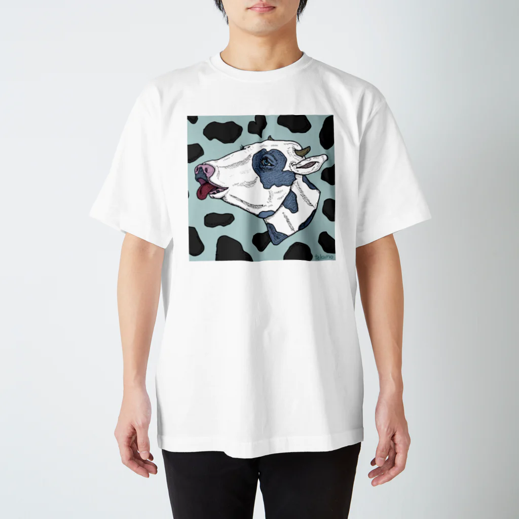 寿てくのの夢の世界のカラフルモーモー Regular Fit T-Shirt