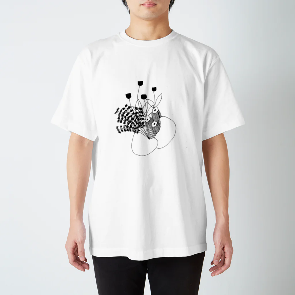 mamiko kakitsuboのお花 スタンダードTシャツ