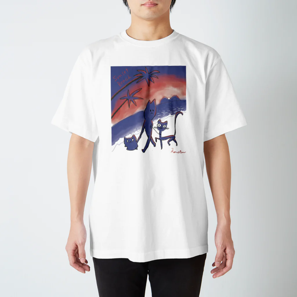 こねたんのサンセットこねたん Regular Fit T-Shirt