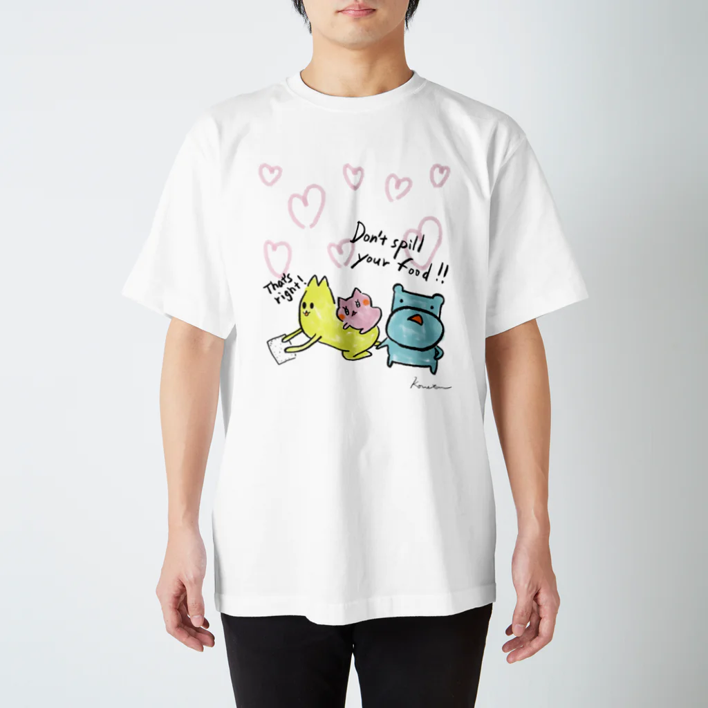 こねたんの食べこぼしこねたん Regular Fit T-Shirt