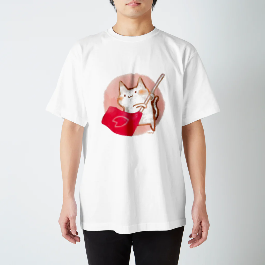 るるてあの春ねこカラーガード スタンダードTシャツ