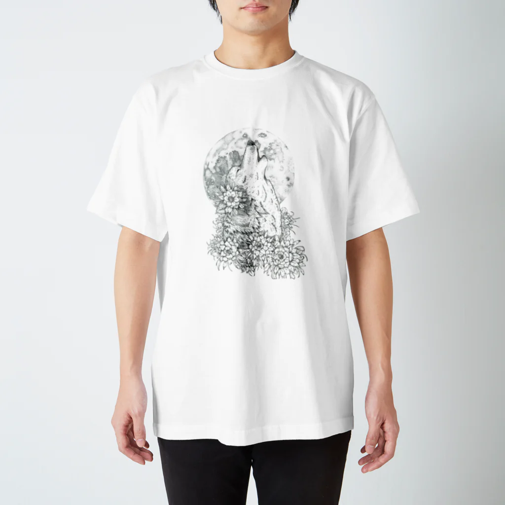 篠山。の月下美人 Regular Fit T-Shirt