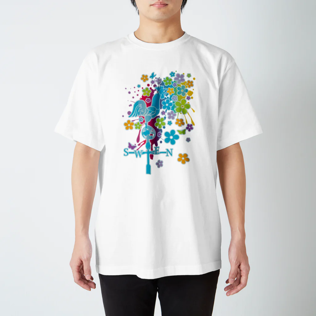 AURA_HYSTERICAのWeather_Vane スタンダードTシャツ