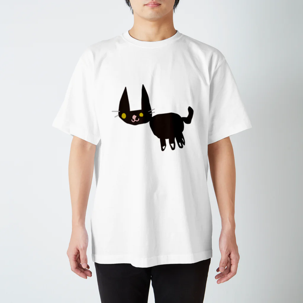 ふぁんたのちびっ子画伯のらくがき「ねこ」 スタンダードTシャツ