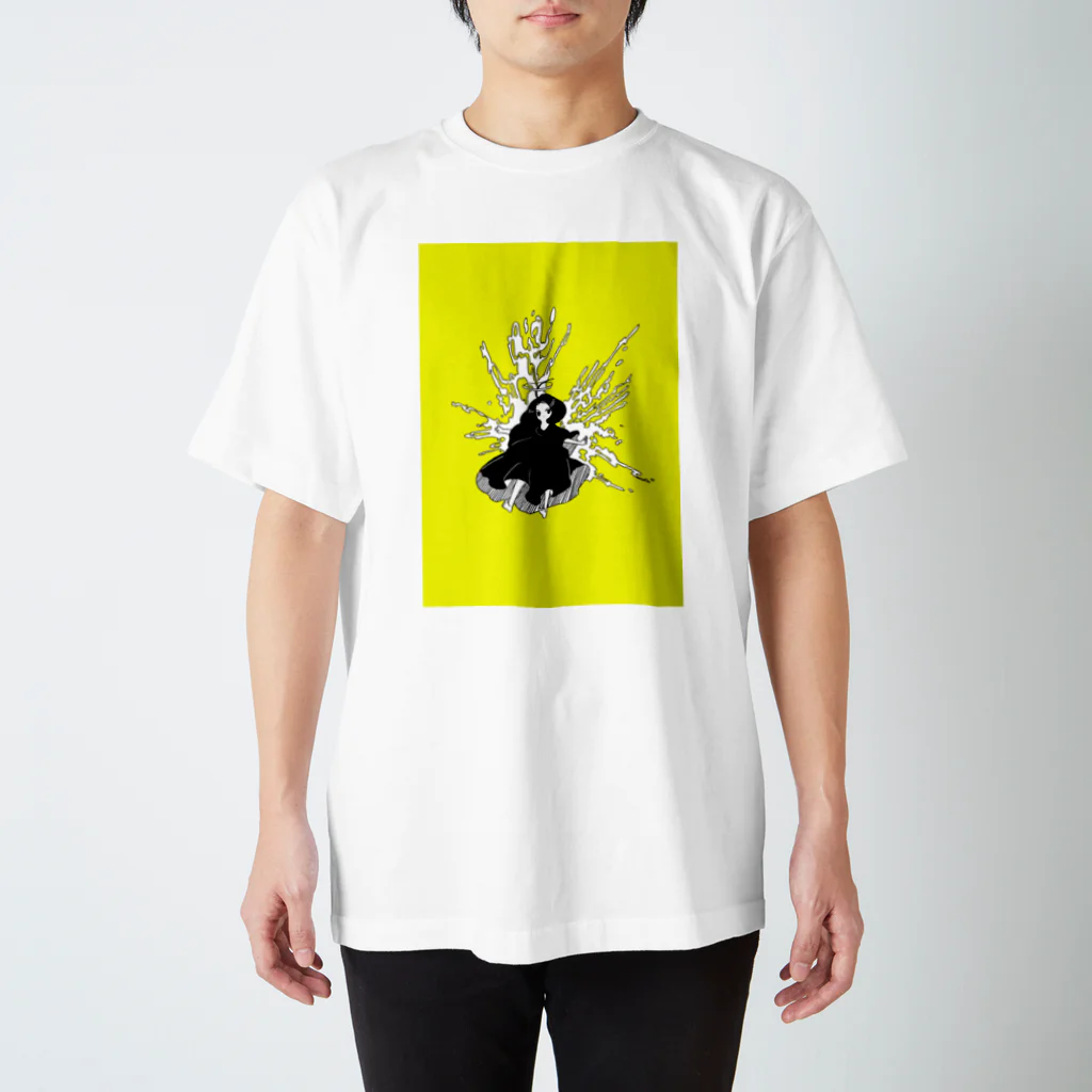 せんの舞い降りちゃった天使ちゃん　きいろ Regular Fit T-Shirt