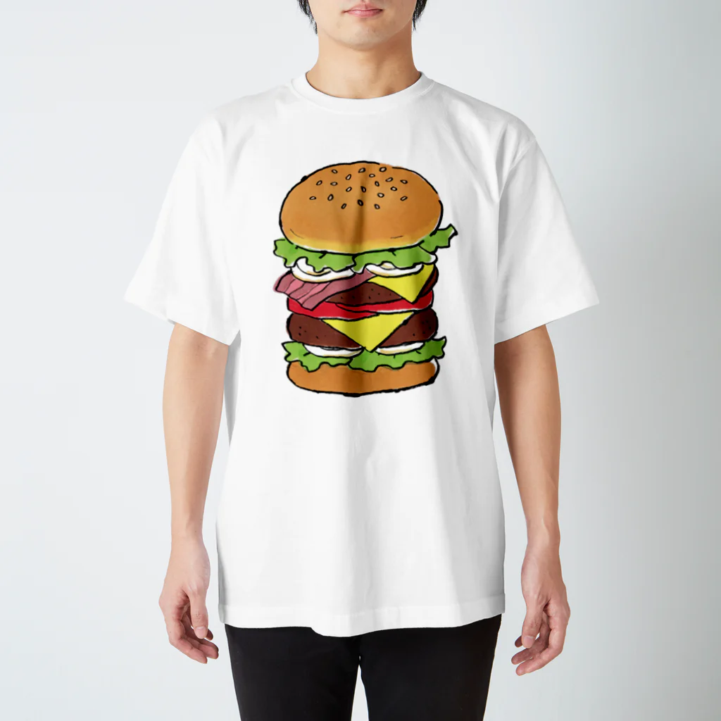 溝呂木一美のお店の食べたいハンバーガー スタンダードTシャツ