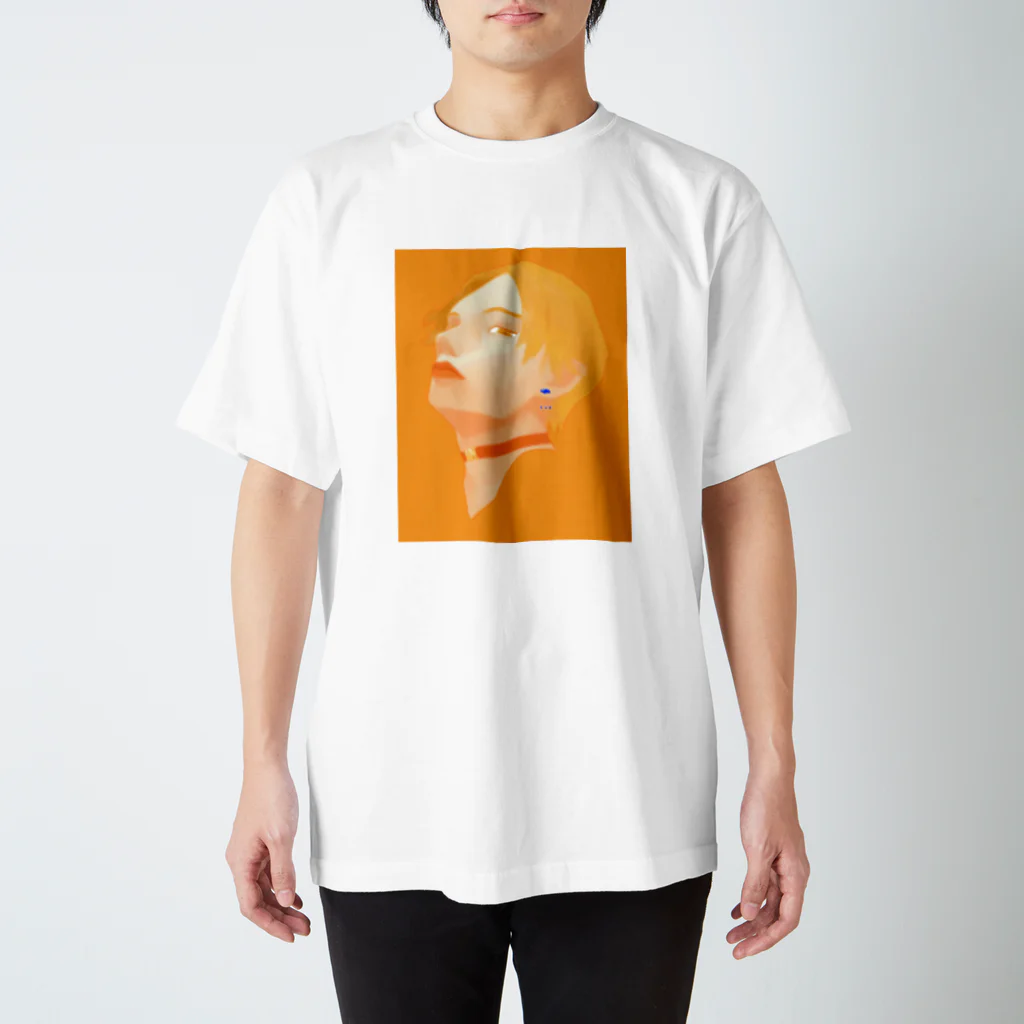 蒼の雨とオレンジ Regular Fit T-Shirt