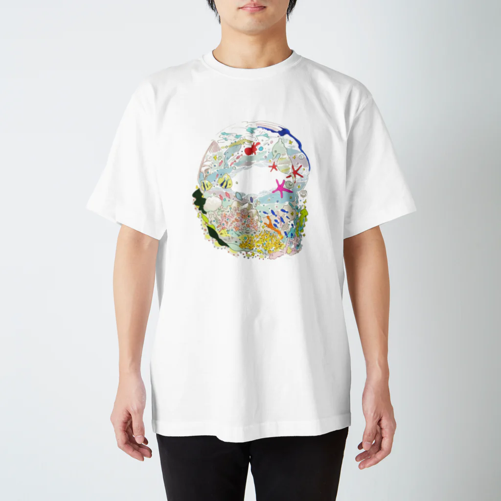 mojappleのうみ Regular Fit T-Shirt