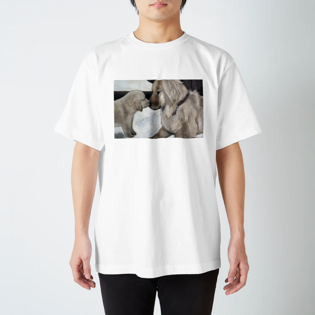 Yuina Trundleの犬の絵 dogs painting  Regular Fit T-Shirt