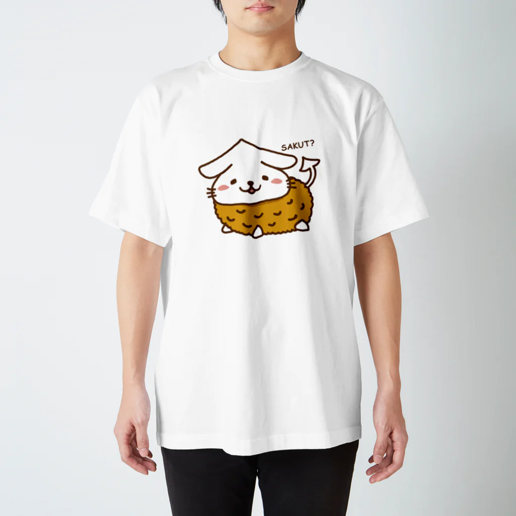 トムトムプリンのいかねこ「イカフライ」 Regular Fit T-Shirt