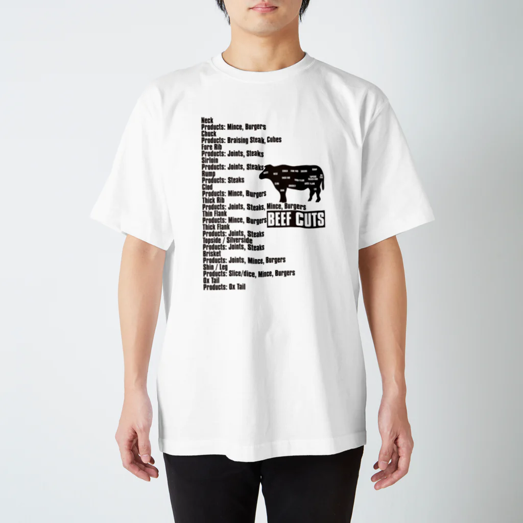 AURA_HYSTERICAのBeef_Cuts スタンダードTシャツ