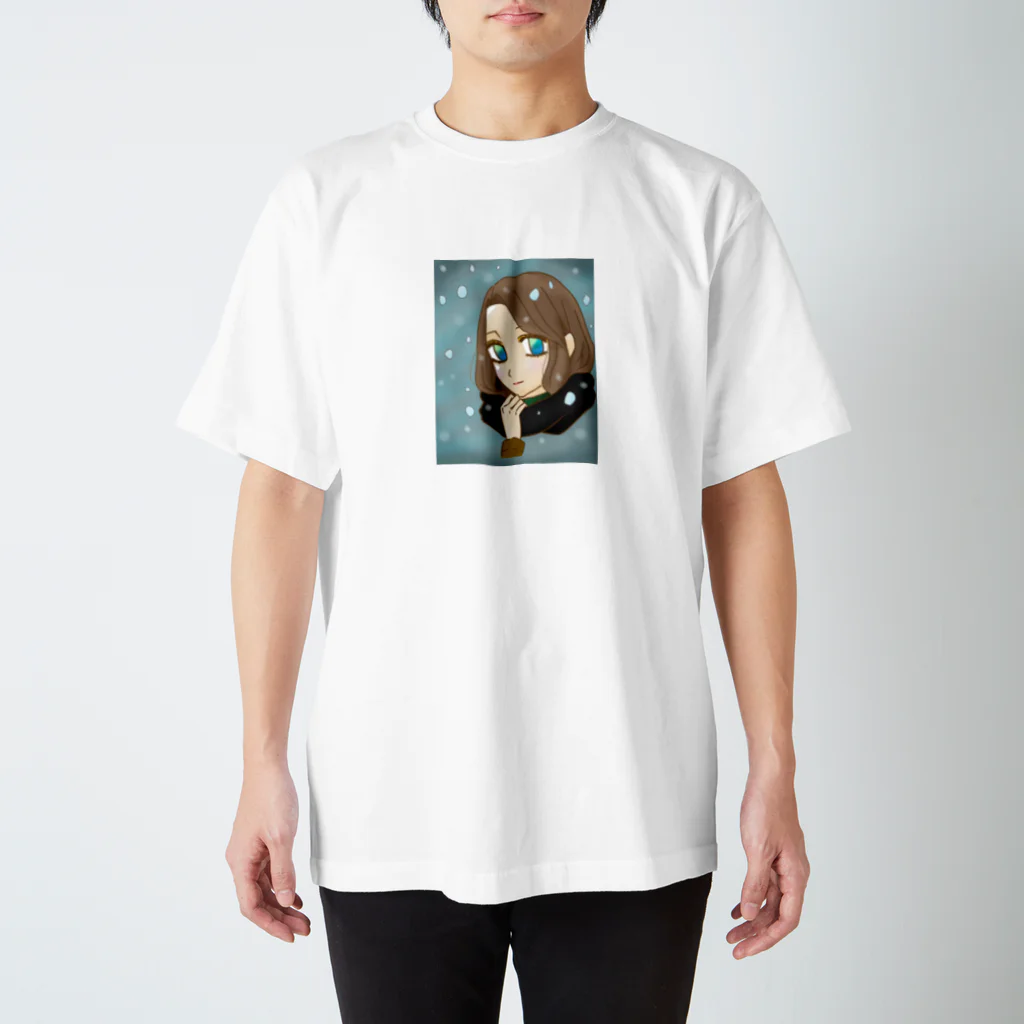 ガールズルームの冬の女 スタンダードTシャツ