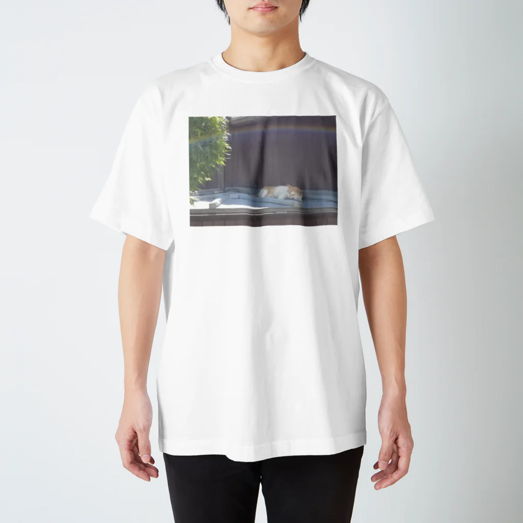 まいけーるの虹とネコ Regular Fit T-Shirt