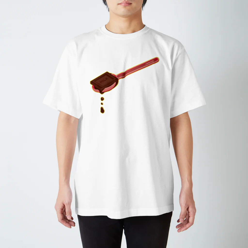 Cɐkeccooのとろけるチョコ★ひとさじ Regular Fit T-Shirt