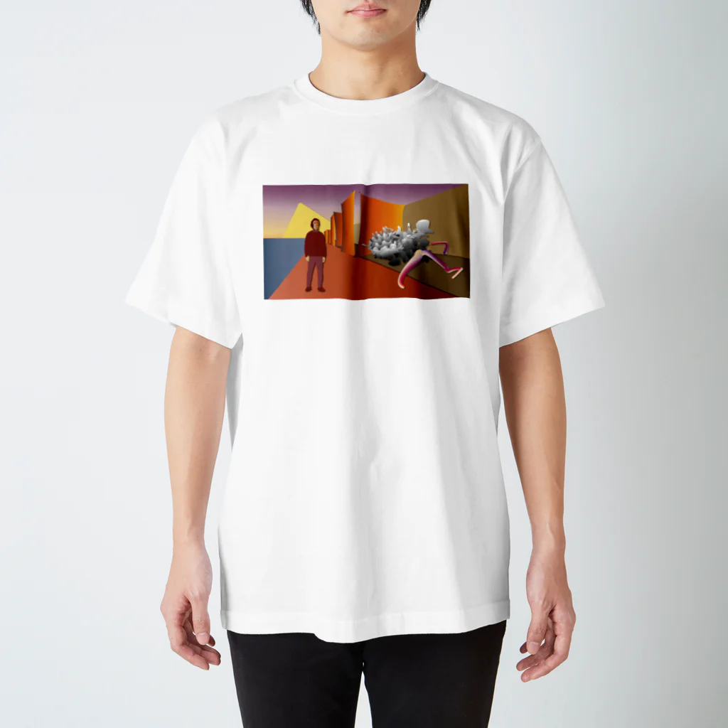 npo j leaguerのlandscape harbor  スタンダードTシャツ