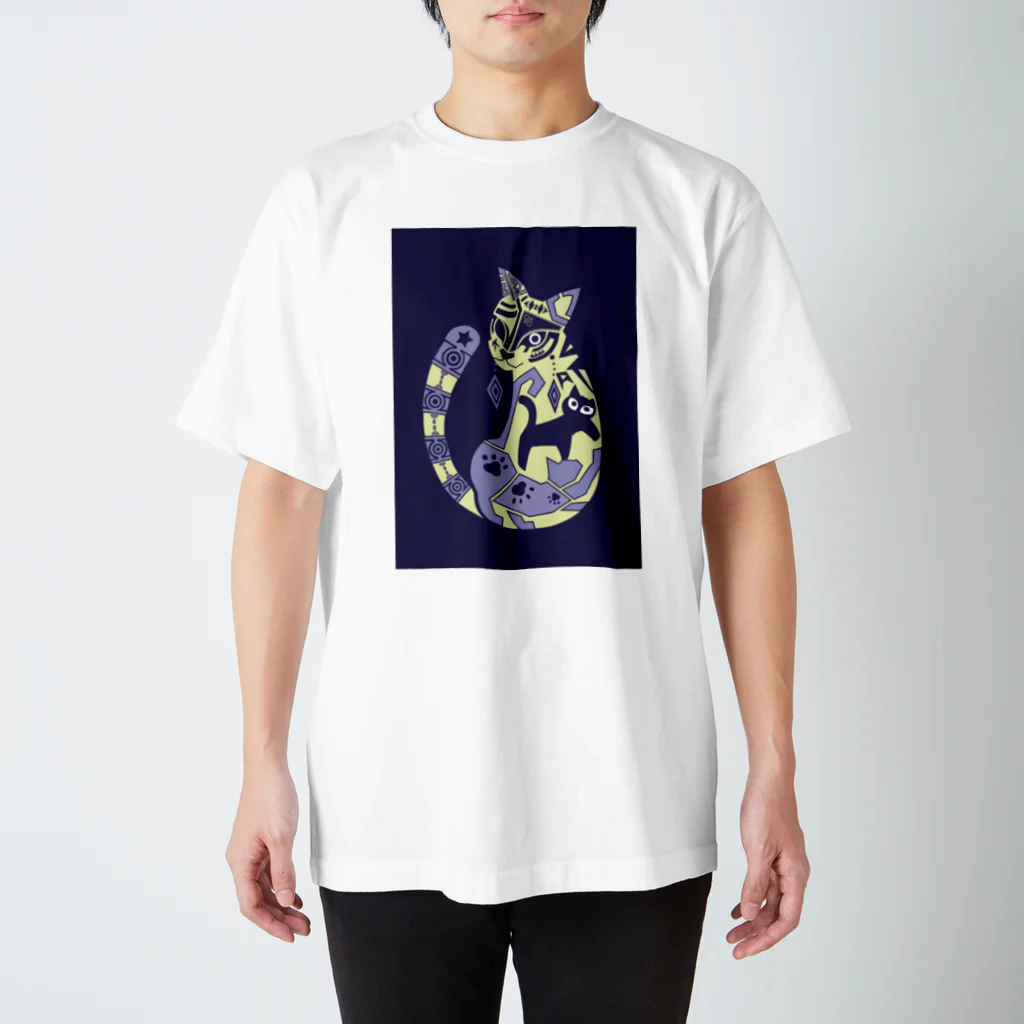 もよういぬ（グッズ販売）の１７　ねこ スタンダードTシャツ