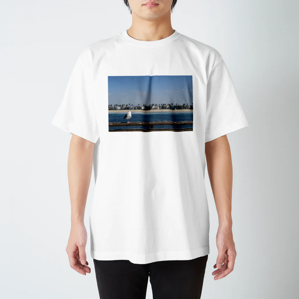 りっちゃんのへや。のカモメのいる海 スタンダードTシャツ