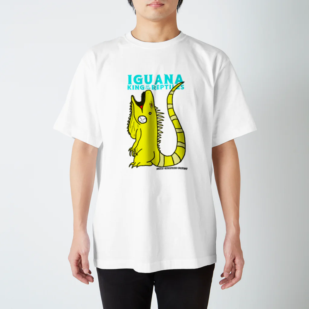 爬虫類カフェ ふぁにくり 京都祇園本店のIGUANA KOM albino スタンダードTシャツ