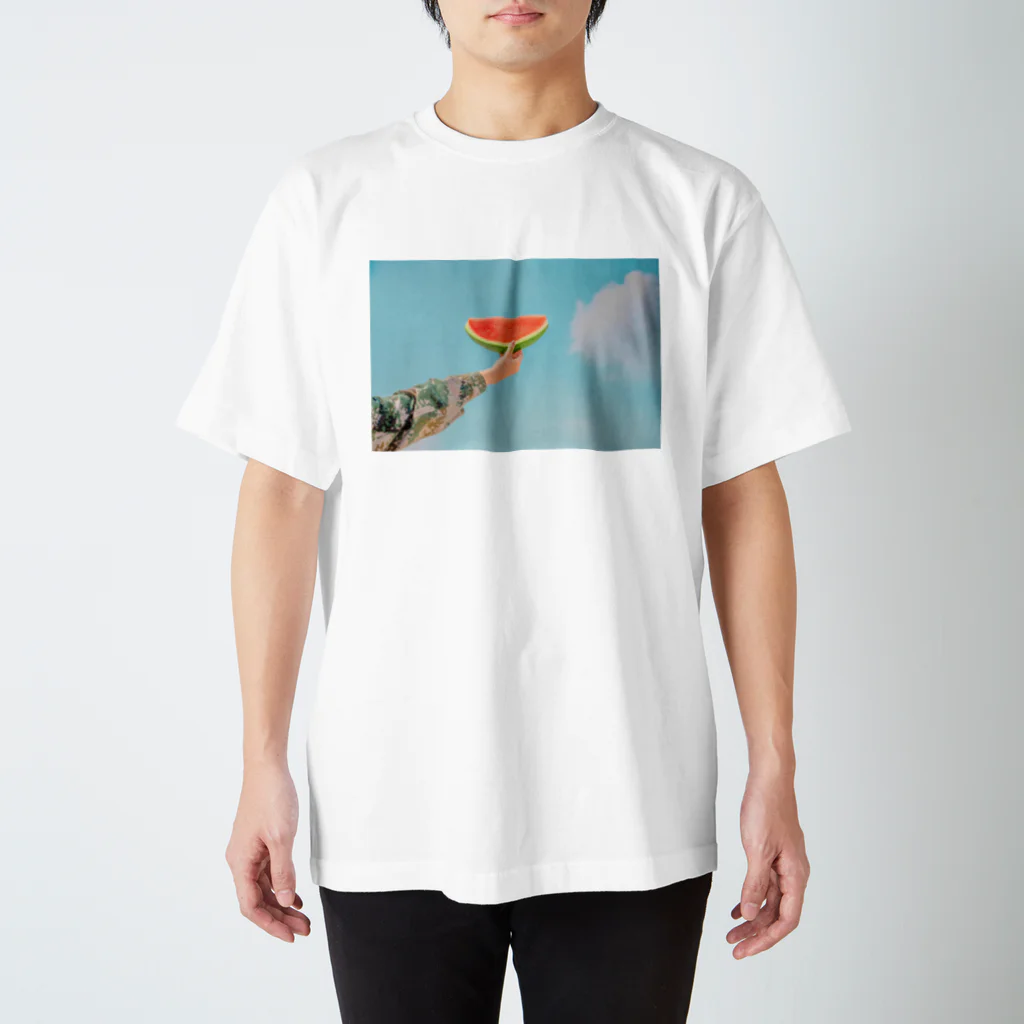 public domainのWatermelon by edceee Regular Fit T-Shirt