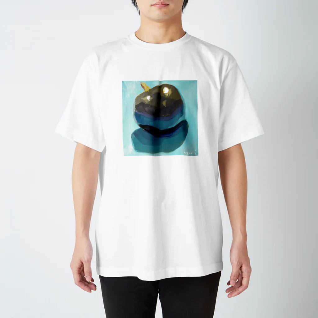 Yuri_Paintingのブラックプラム Regular Fit T-Shirt