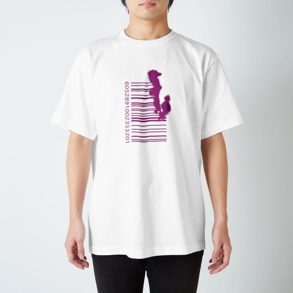 cw_drawのBAR CODE (P) Regular Fit T-Shirt