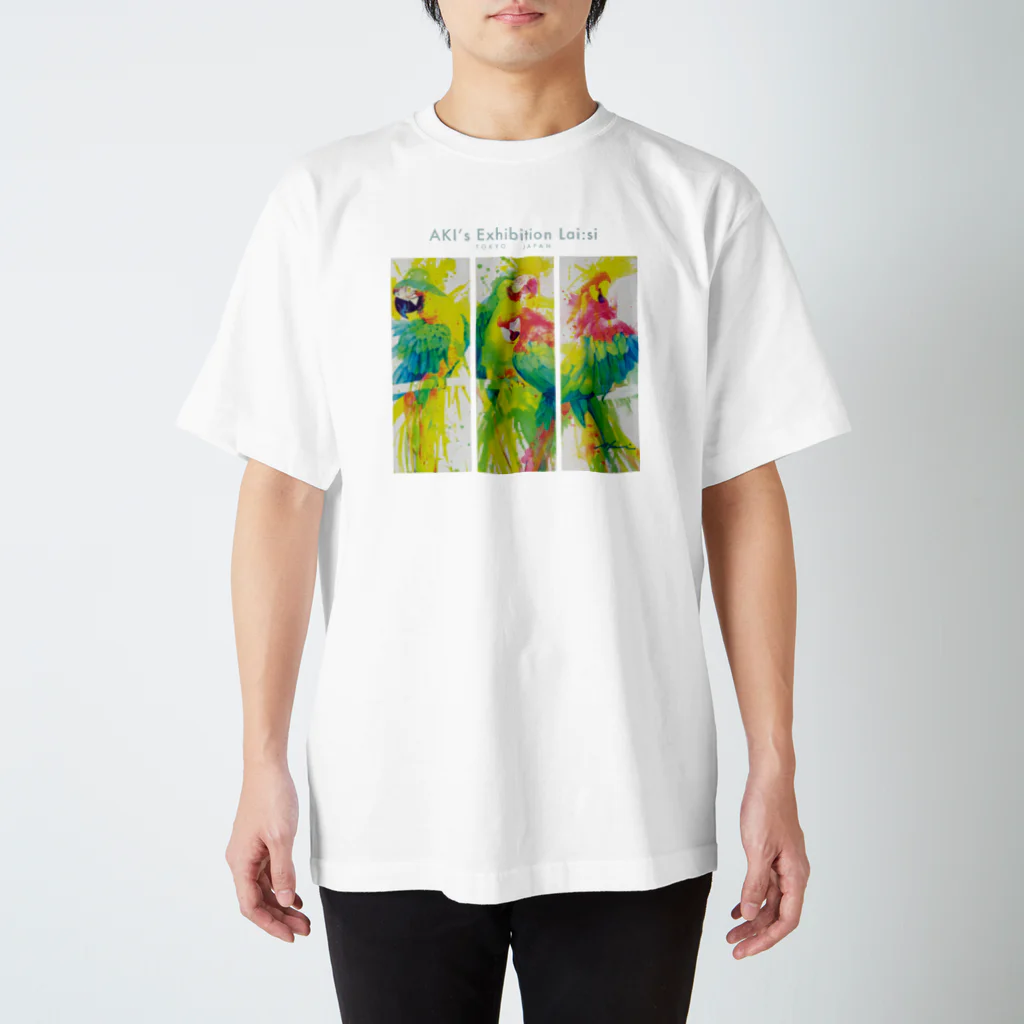 Akiss art ONLINE SHOPのオウムシリーズ スタンダードTシャツ