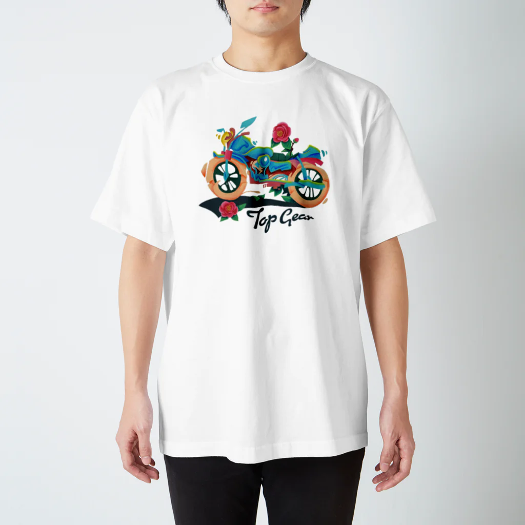 Tom Dish StoreのTop Gear(white) Regular Fit T-Shirt