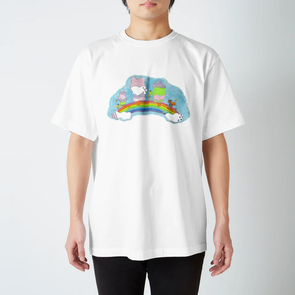 bleuuelbのにじの絵 Regular Fit T-Shirt