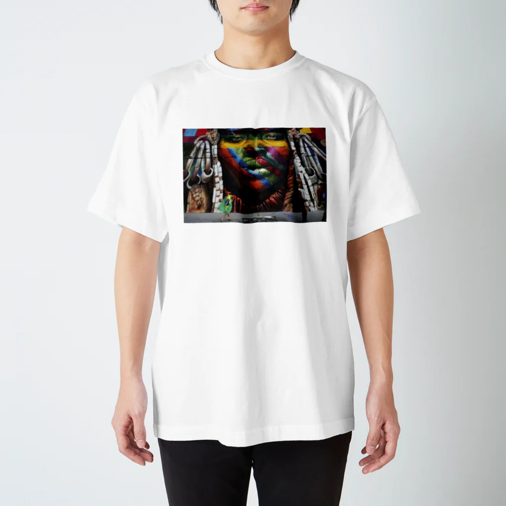 bibidebabidebuuのEduardo Kobra Graffiti Regular Fit T-Shirt