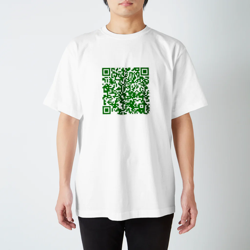 クロワッさん。はい。のピーマーマンQR スタンダードTシャツ