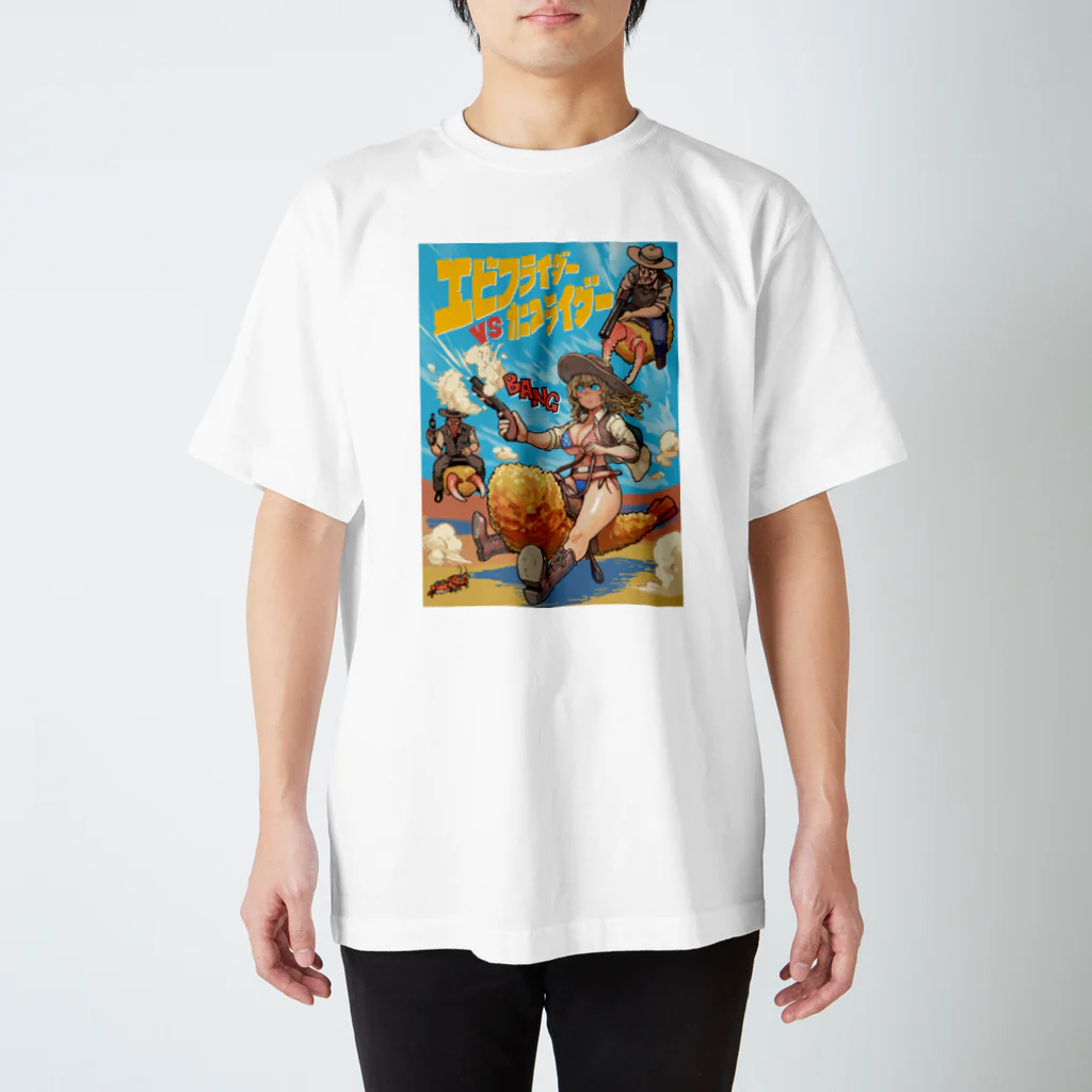 Chanta_in_inariのエビフライダーvsカニフライダー Regular Fit T-Shirt