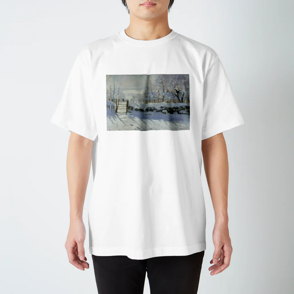 public domainのカササギ / クロード・モネ スタンダードTシャツ