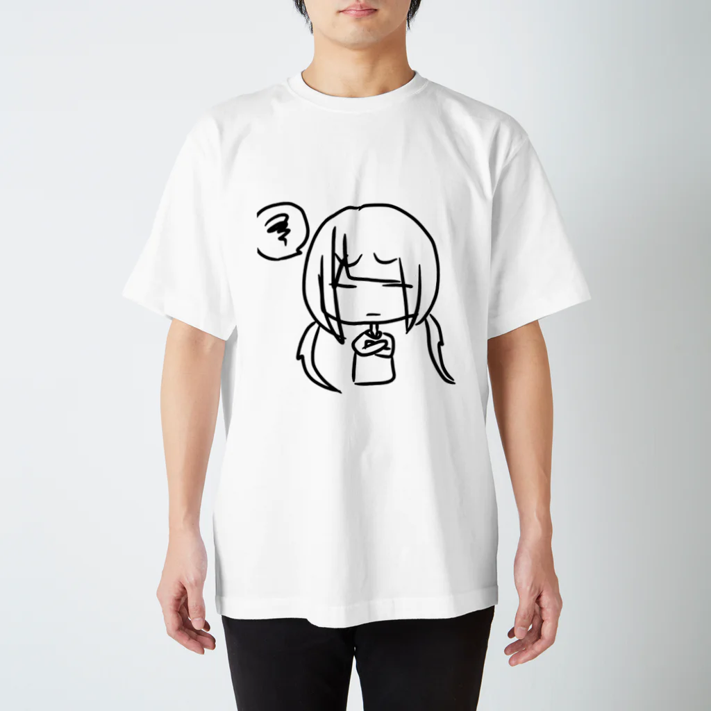 ねこみくわーるど！のもやもやする人 Regular Fit T-Shirt