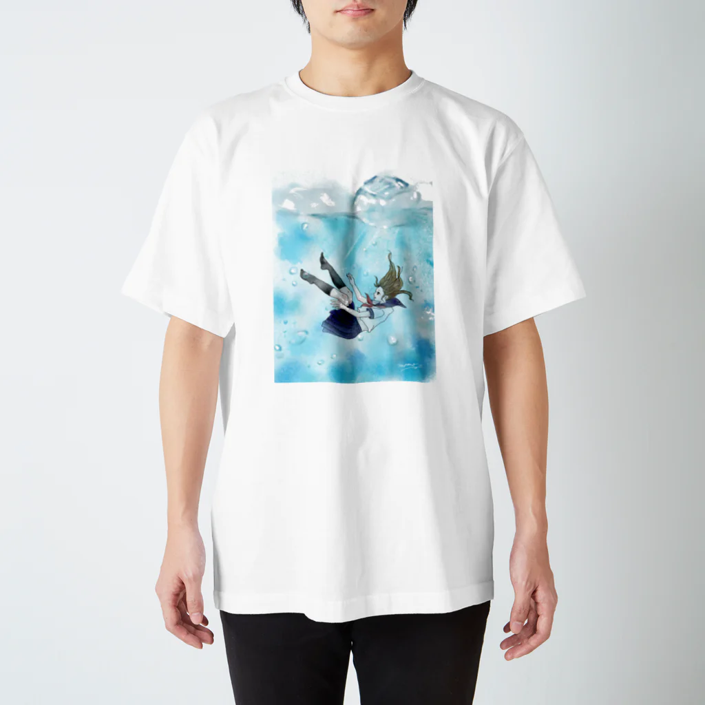 momo: )＊のサイダーに溺れる。 Regular Fit T-Shirt