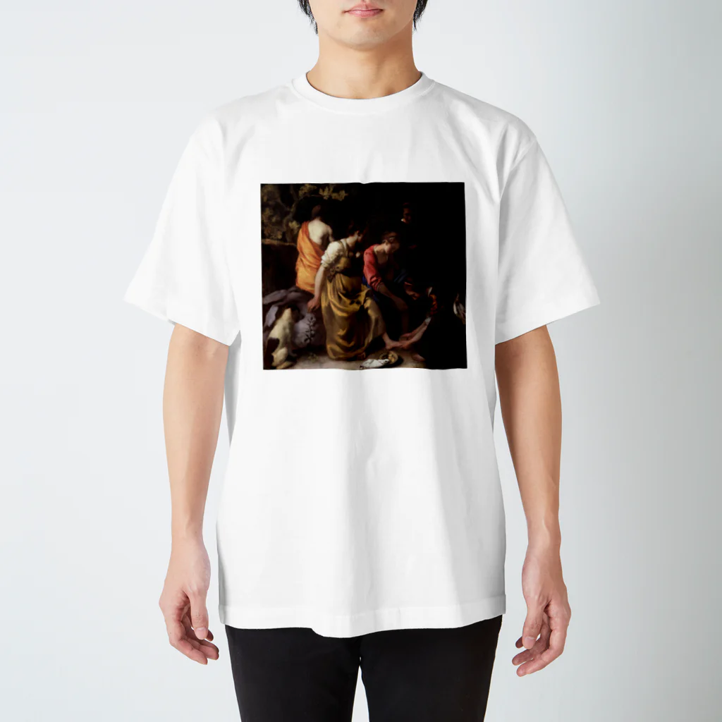 public domainのディアナとニンフたち / ヨハネス・フェルメール Regular Fit T-Shirt