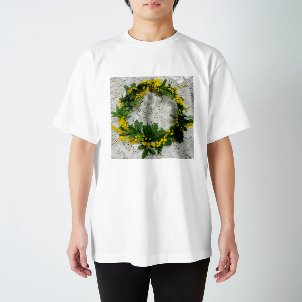 フラワーアーティスト*奈央のミモザの花 Regular Fit T-Shirt