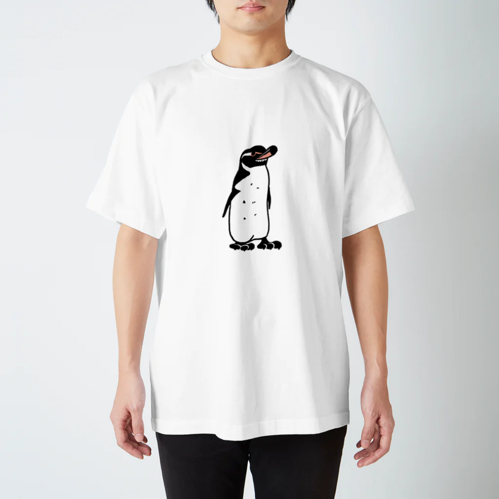 空とぶペンギン舎のガラパゴスペンギンA スタンダードTシャツ
