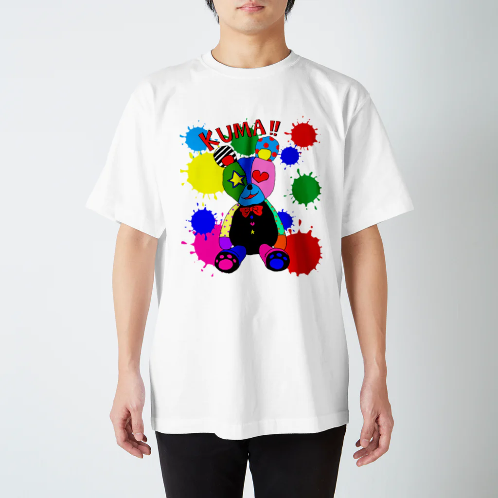 wakukira mai artのKUMA☆ Regular Fit T-Shirt