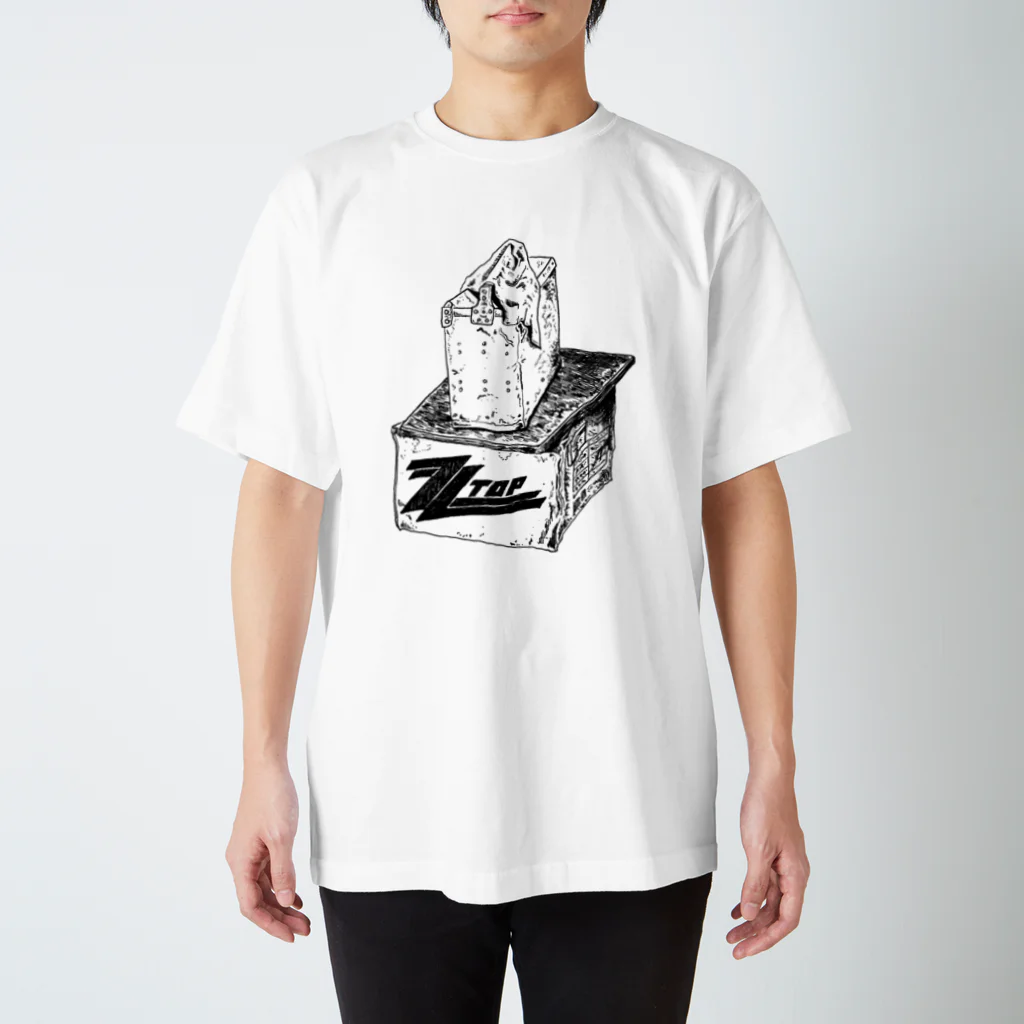 吉田電話 and The DOKKEN THIRSKの岡持ちとダンボールと板のTシャツ Regular Fit T-Shirt