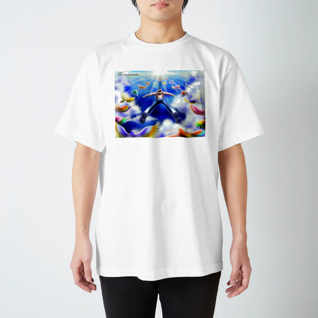 木彫工房もくもっこりの天空の鳥 スタンダードTシャツ