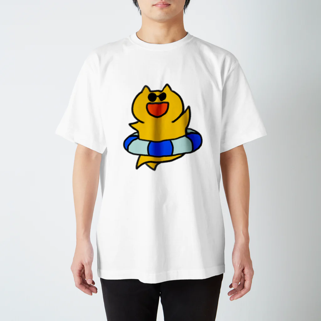 かーベねこ屋のうきわねこ スタンダードTシャツ